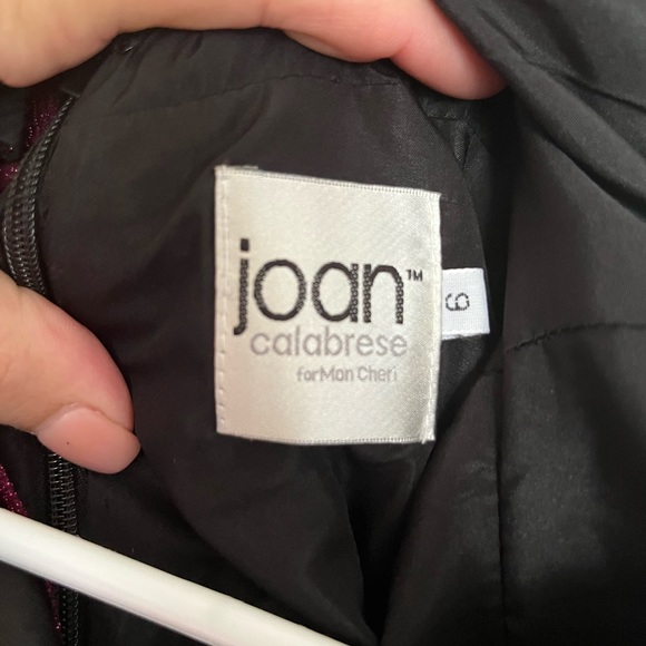 Girls plum shimmer dress - Picture 6 of 6